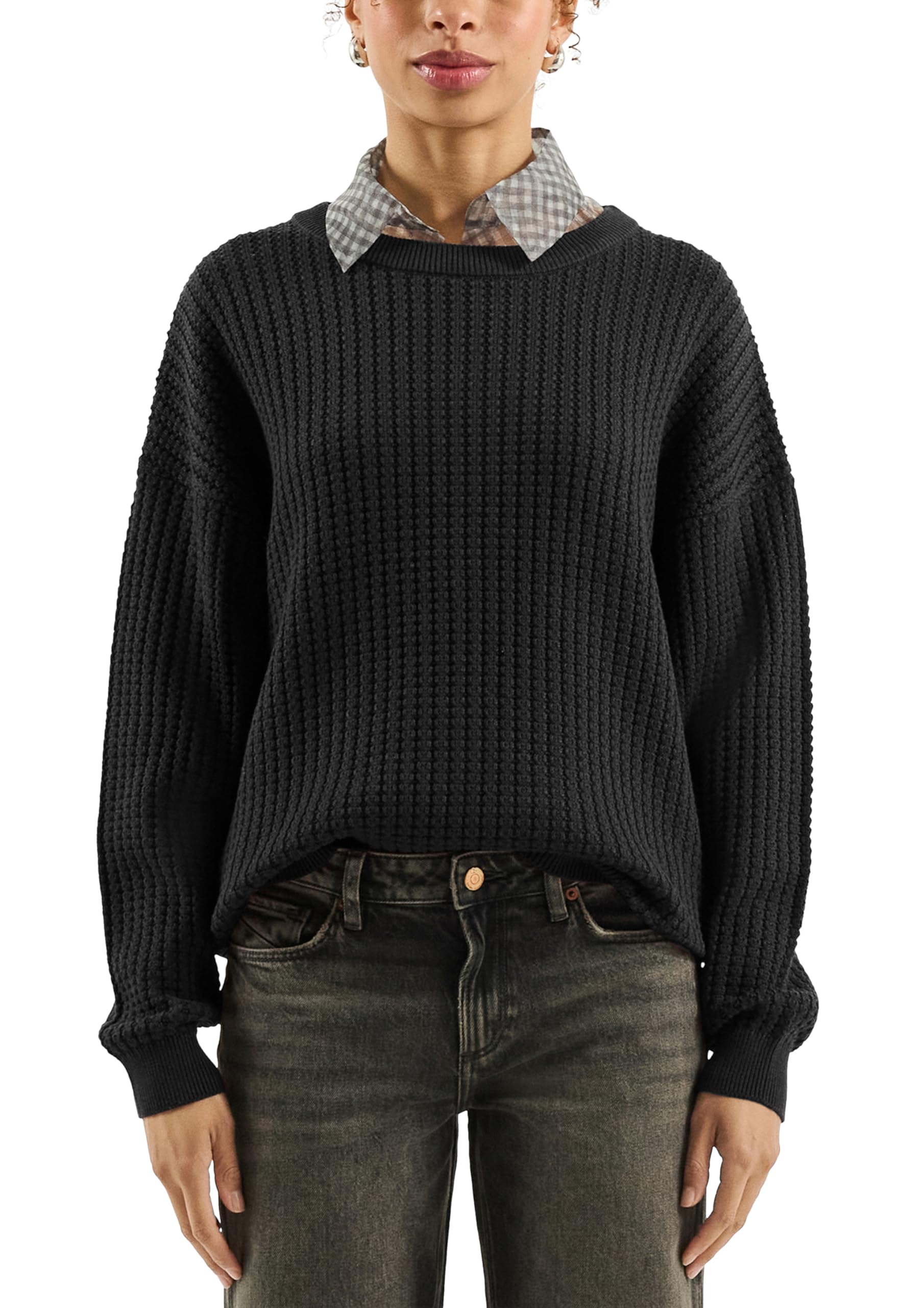 QS Strukturierter Pullover