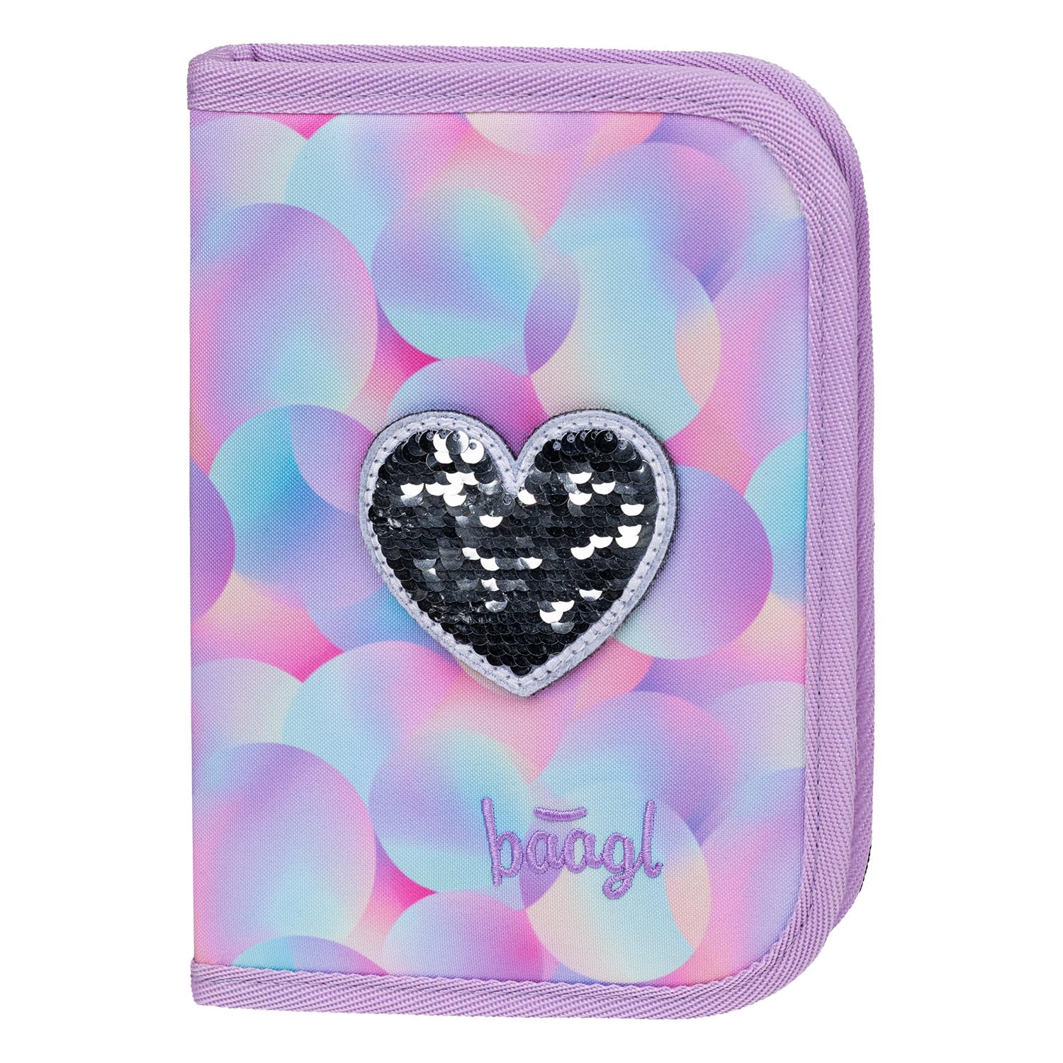 Baagl Juego de 5 Mochilas Escolares para niños y niñas (Mochila Escolar Ergo para 1ª Clase, Estuche, Bolsa de Gimnasio, Delantal, Bolsa de Pecho), Mochila Escolar ergonómica, 19 l, Candy, Juego de