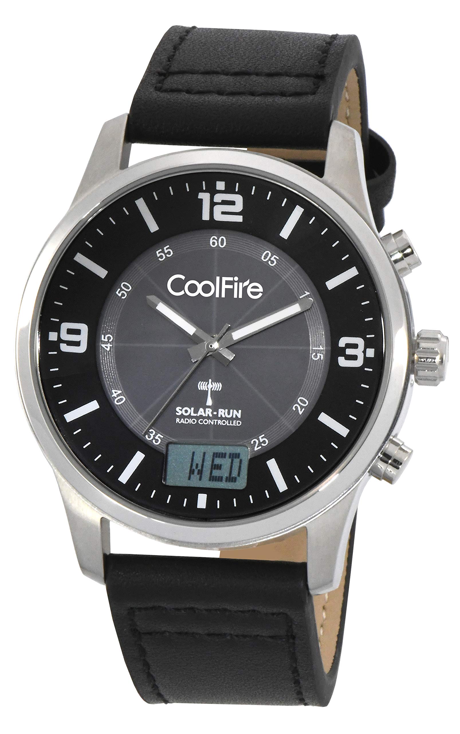 Solar Atomic I Aviator Solar Power Radio Controlled Watch by Coolfire