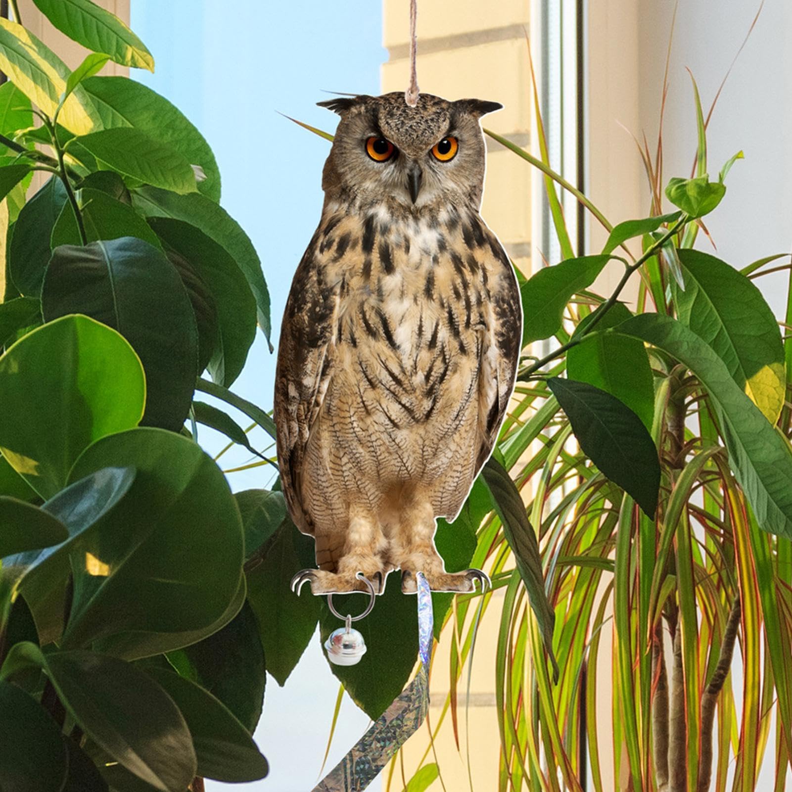 Amazon.co.jp: 鳥よけフクロウ フクロウ ムクドリ 撃退 鳥避けグッズ