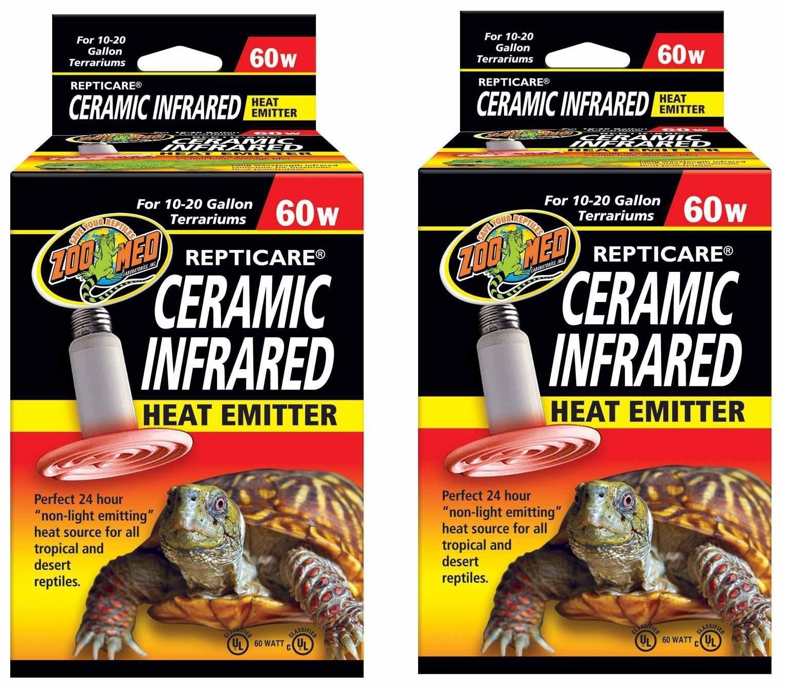 Amazon.com : Zoo Med Repticare 60 Watt Ceramic Infrared Heat Emitter : Pet  Supplies