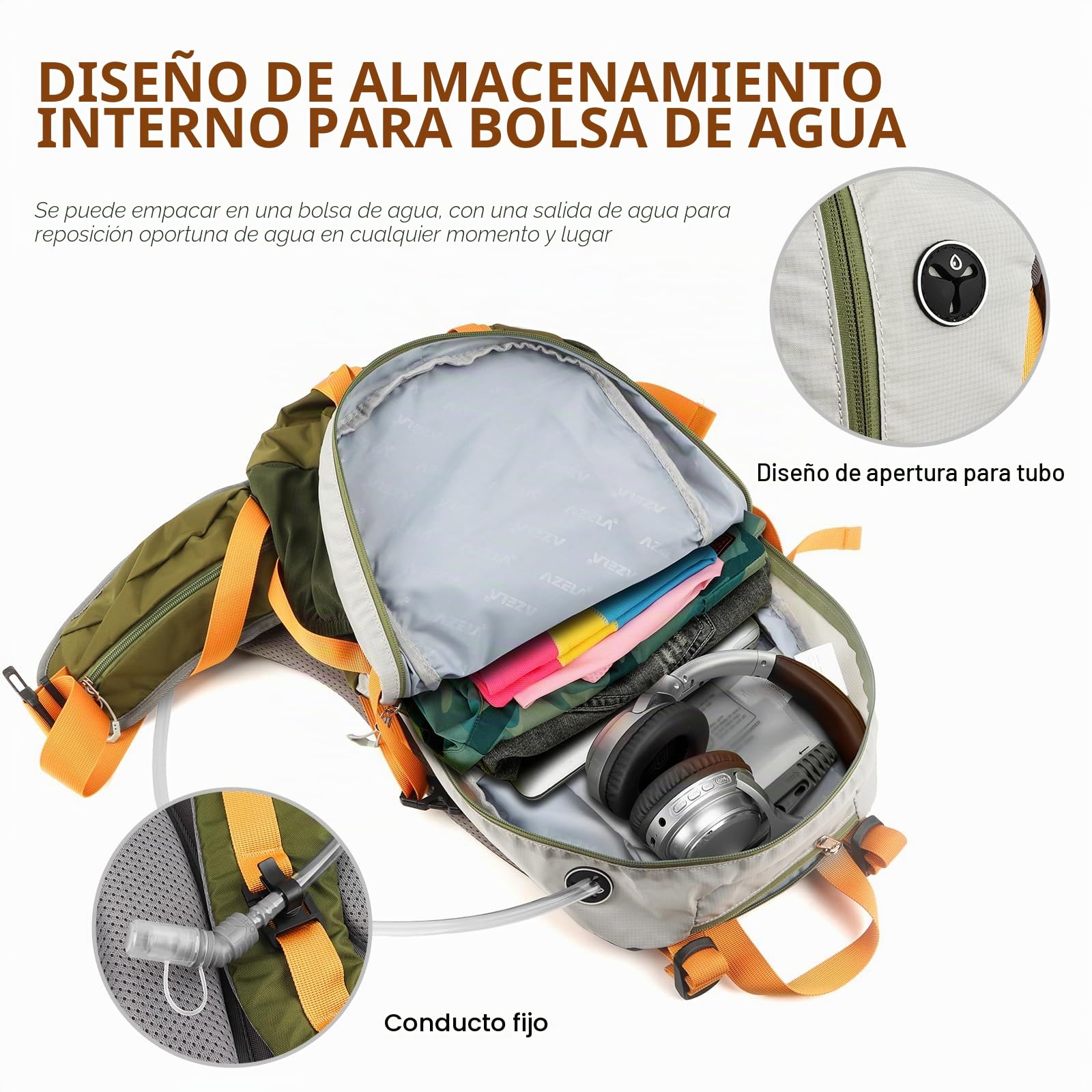 Geila Mochila de senderismo de 40 L, mochila impermeable para acampar al aire libre, senderismo, ciclismo, senderismo