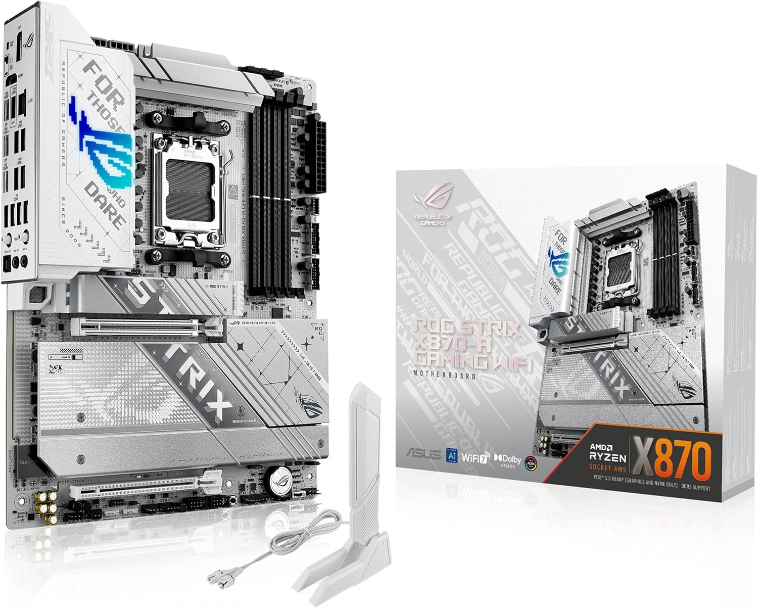 ASUS ROG Strix X870-A Gaming WiFi AMD AM5 X870 ATX Motherboard 16+2+2 Power Stages