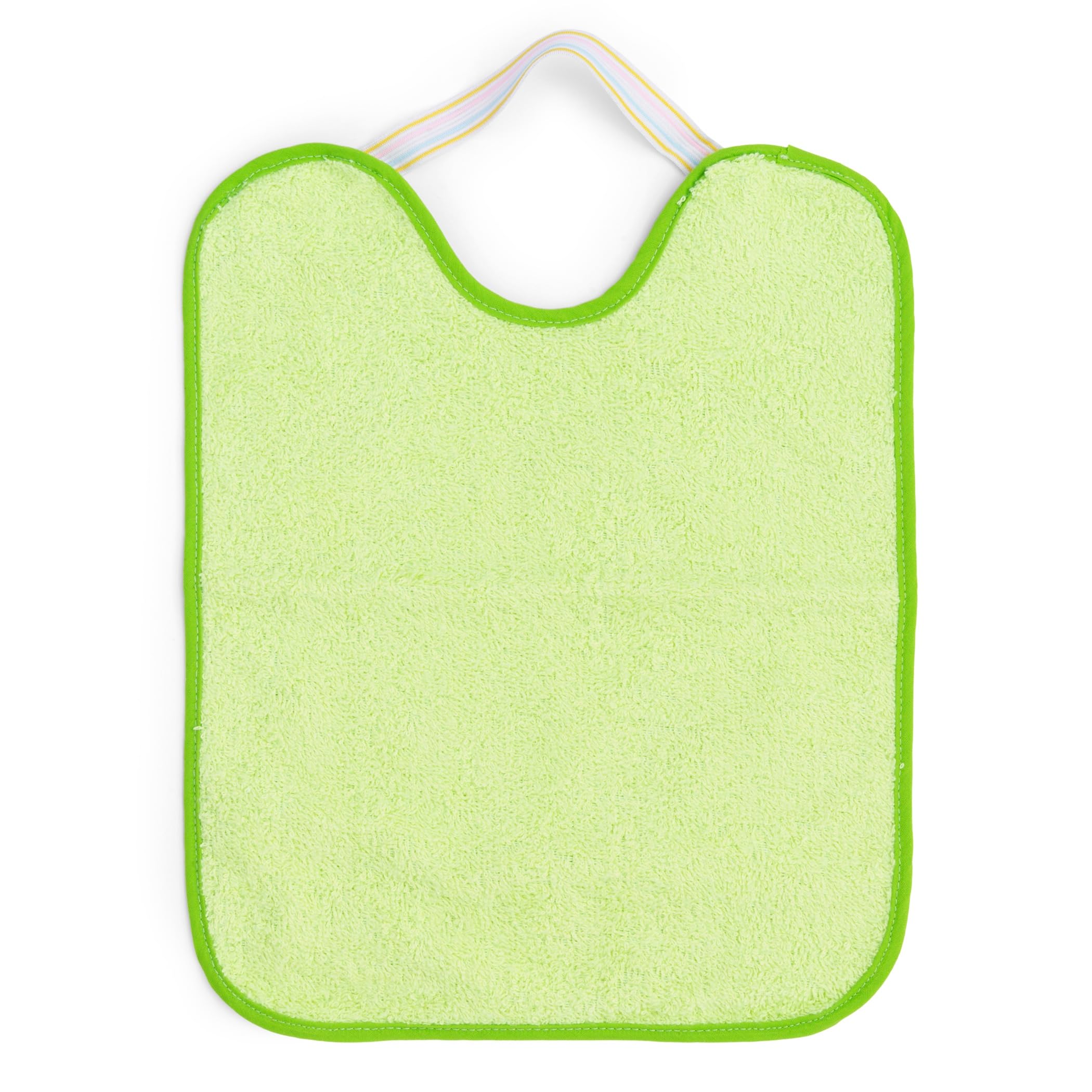 Ti TIN Pack 4 Baberos Bebé Impermeables y Absorbentes - A partir 12 meses - Ideal Guardería con Goma Elástica y Rizo de Algodón Suave