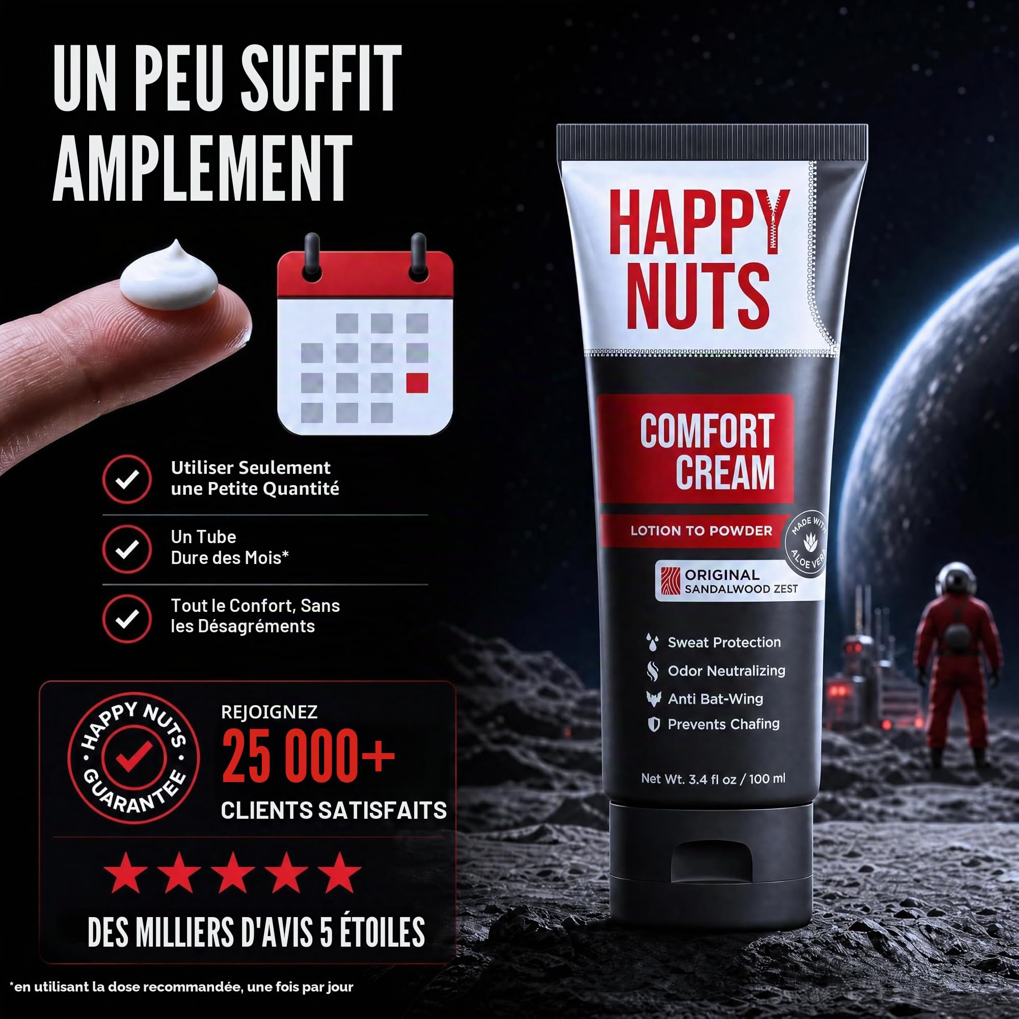 Happy Nuts Crème anti-transpiration et contrôle des odeurs pour homme