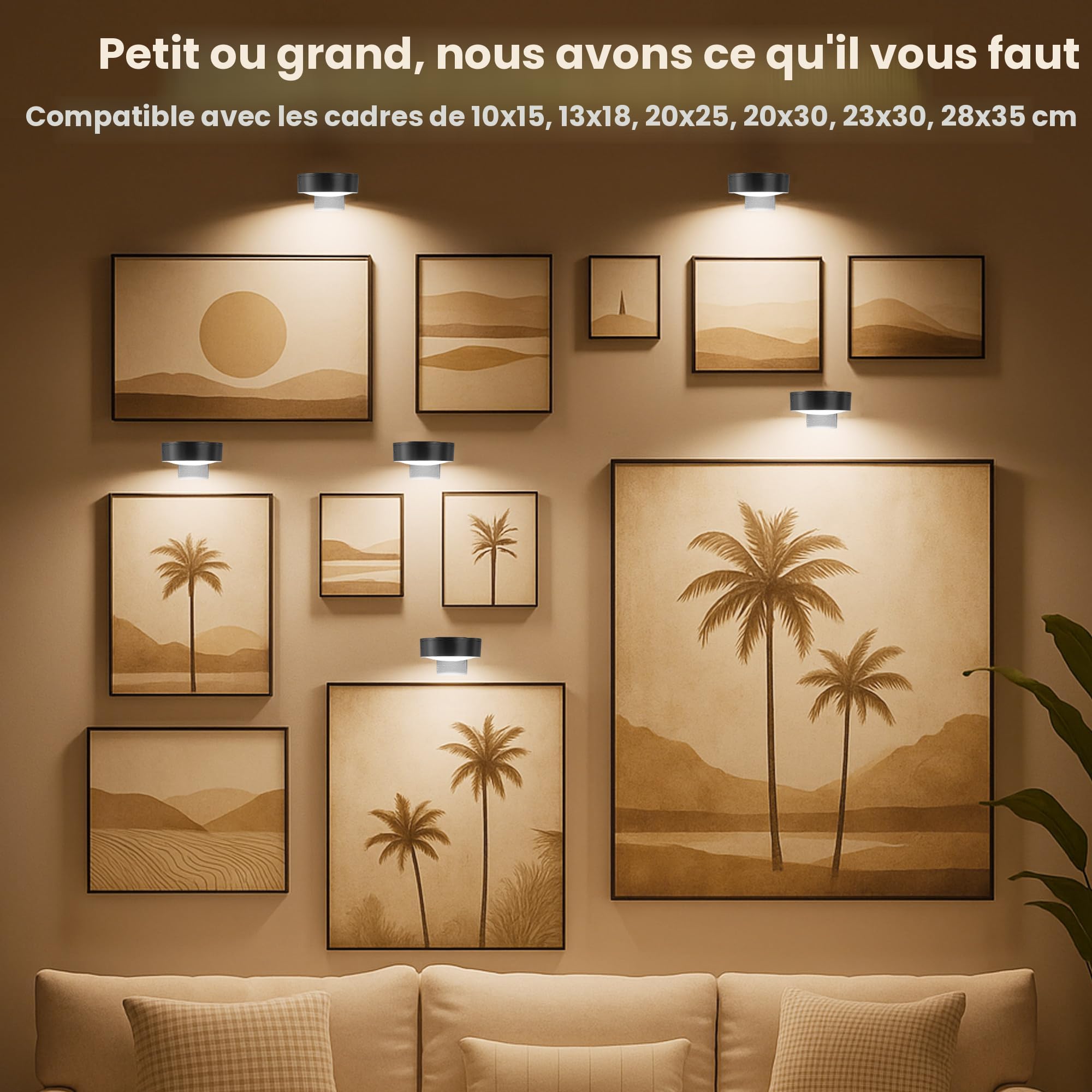 MIOBLUE Lumières D'images Sans Fil Avec Télécommande, Batterie