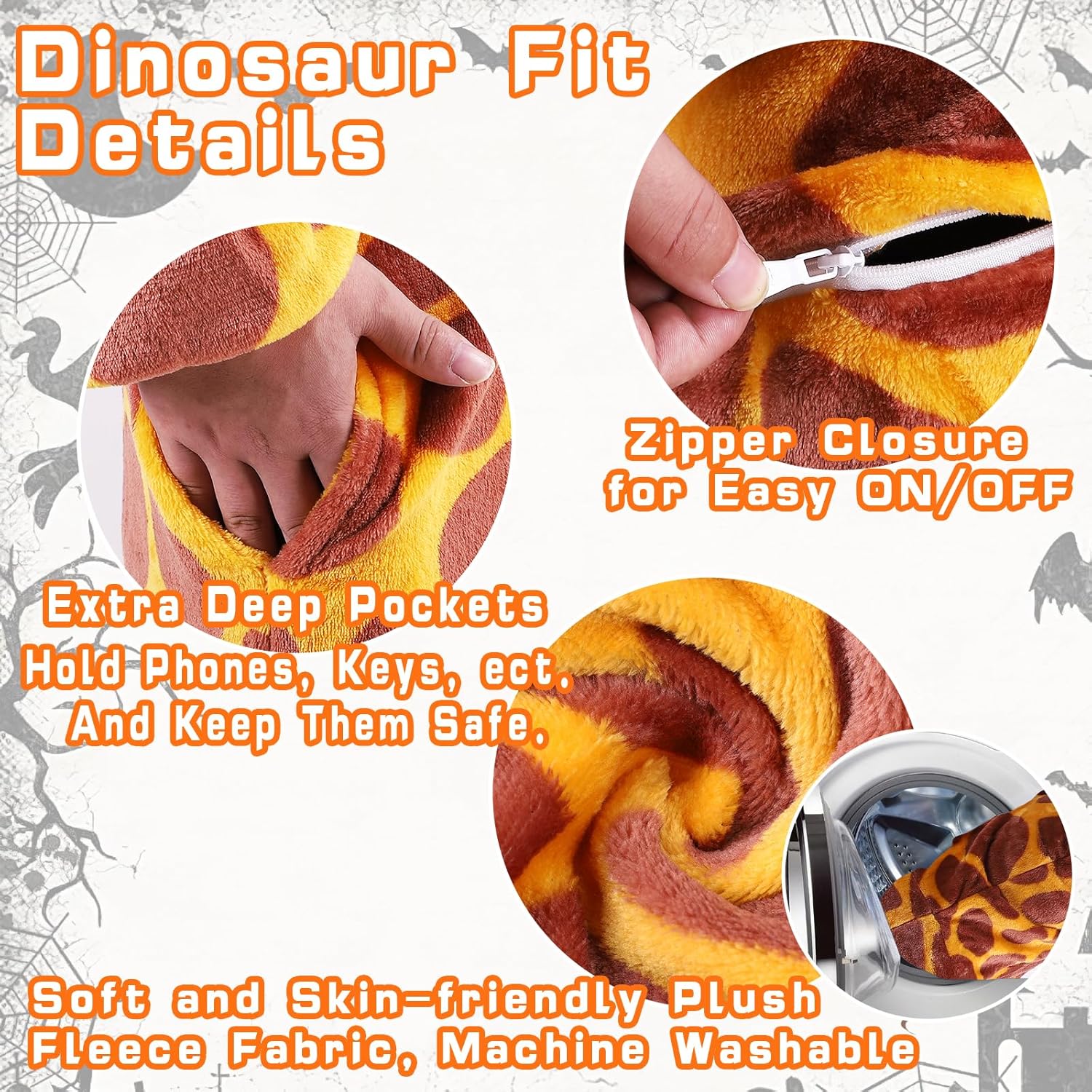 Adult Animal Onesie Pajamas - Unisex Plush Fleece Loungewear, Winter Warm Sleepwear for Men Women - Image 5