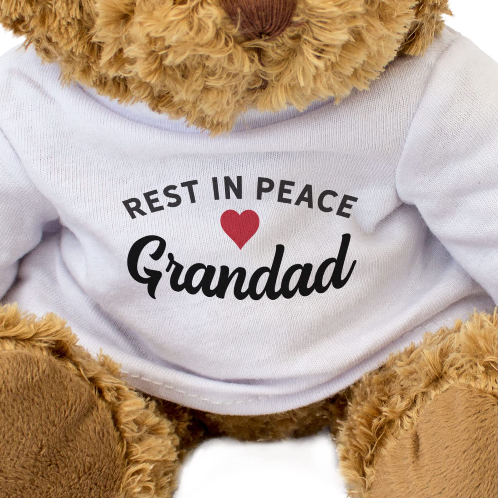 Big Red Egg RIP Grandad - Teddy Bear - Cute Soft Cuddly - Rest In Peace, Brown - Image 3