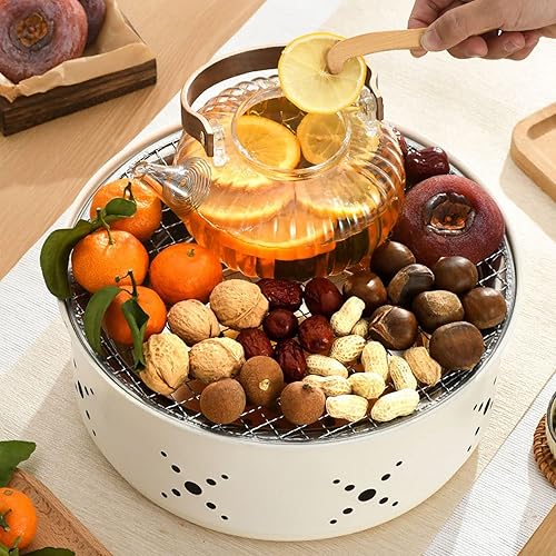 Miniatura 5 de Portable Charcoal Grill Mini BBQ Small Barbecue Grill Stainless Steel Camping Stove with Thick Body for Outdoor Picnics