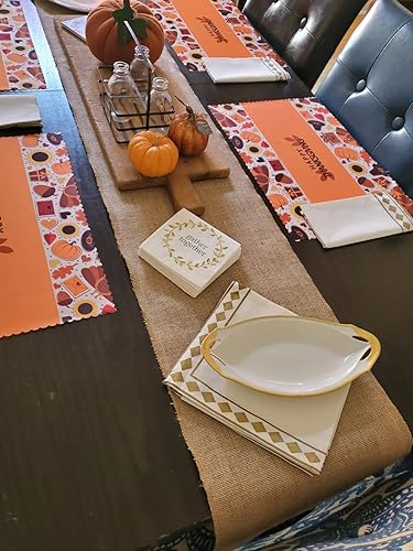 Miniatura 9 de Camino de mesa de arpillera de 12 x 30 pies, camino de mesa vintage 100% yute para bodas, fiestas, Navidad, Acción de Gracias, barbacoas, uso