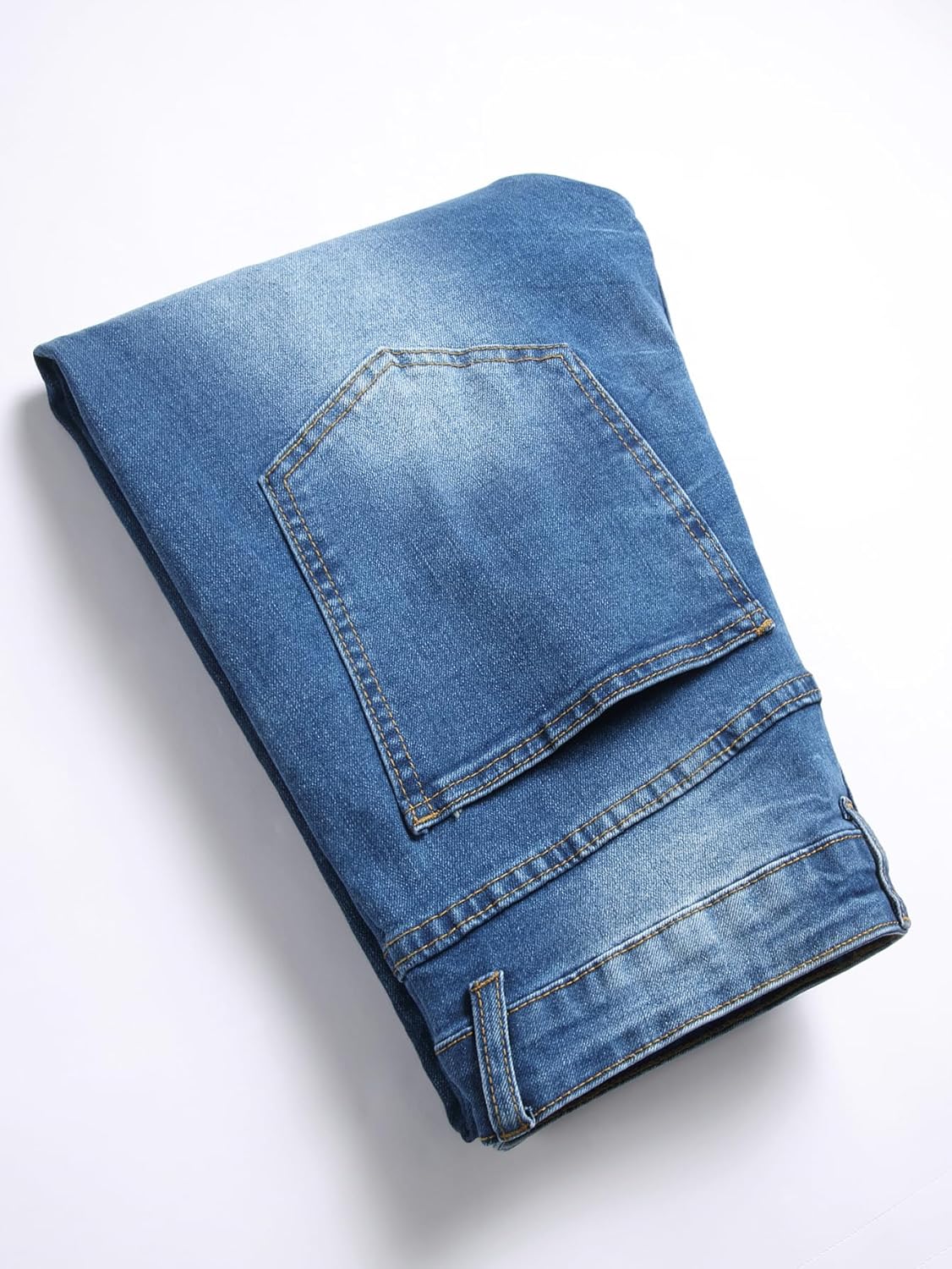 Men's Slim Fit Stretch Jeans Ripped Skinny Distressed Fashion Comfort Flex Waist Pants - Image 5