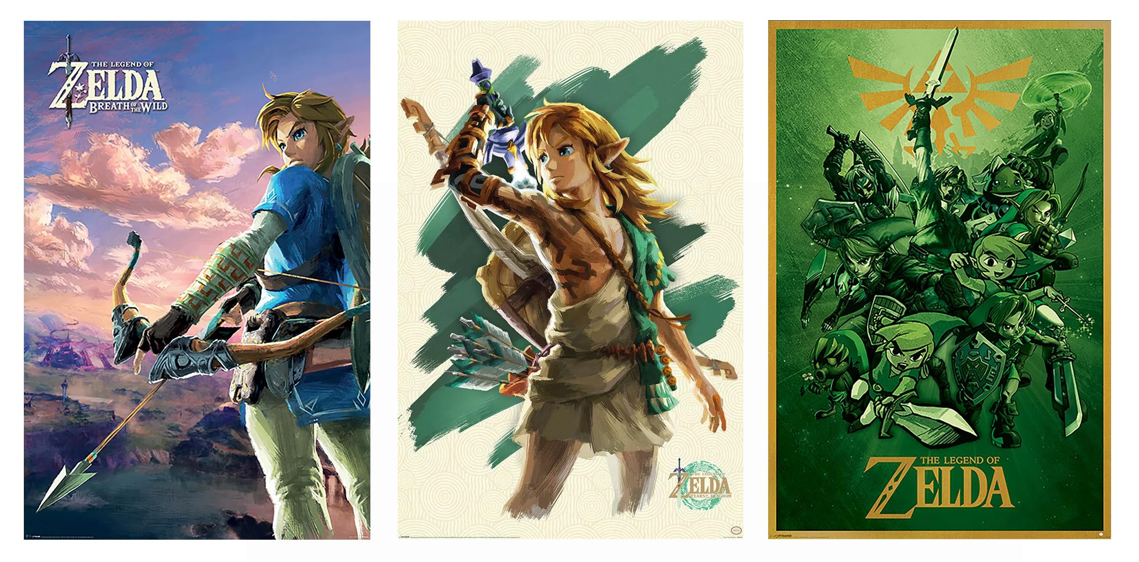 Amazon.com: The Legend Of Zelda - Gaming Poster Set (The Best Of Link