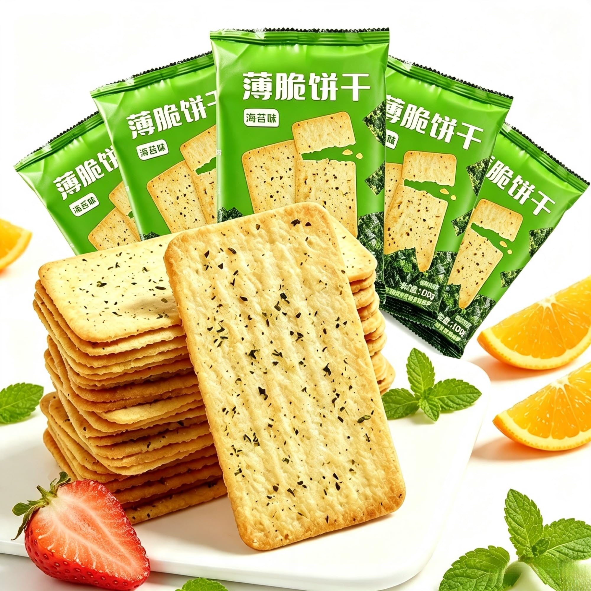 Galletas crujientes finas de algas 100g * 5 bolsas