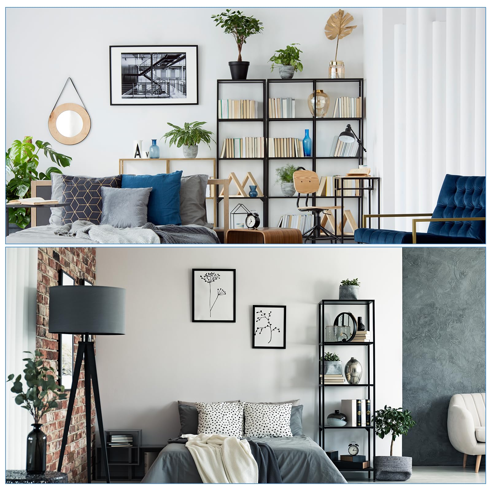 QUARKZMAN 50Stk Draht Regalboden Verschlussklammern Plastik Regalklemmen für 1/2" Post Shelving Regal Hülsen Ersatz für Draht Shelving System Schwarz