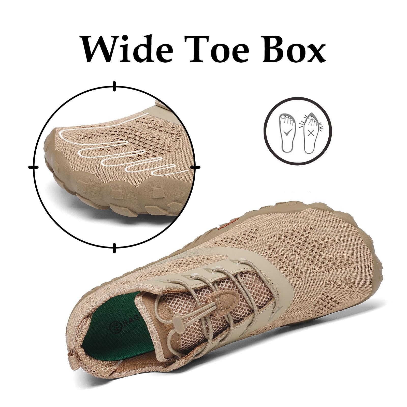 SAGUARO Scarpe Barefoot Minimaliste Uomo Donna - Scarpe Scogli Leggere Traspiranti Antiscivolo - con Padelle Larghe e Zero Gocce