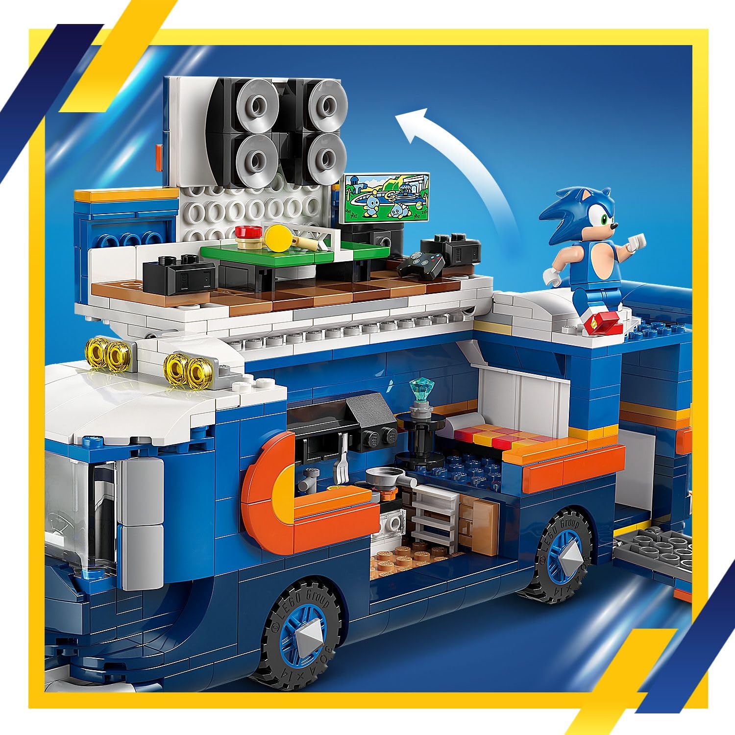 LEGO Sonic the Hedgehog Sonic i pojazd do zadań specjalnych 77006 | Pojazd i 5 postaci, zabawka dla 8-latka, prezent dla fana Sonika, zestaw klocków konstrukcyjnych dla dzieci, 747 elementów
