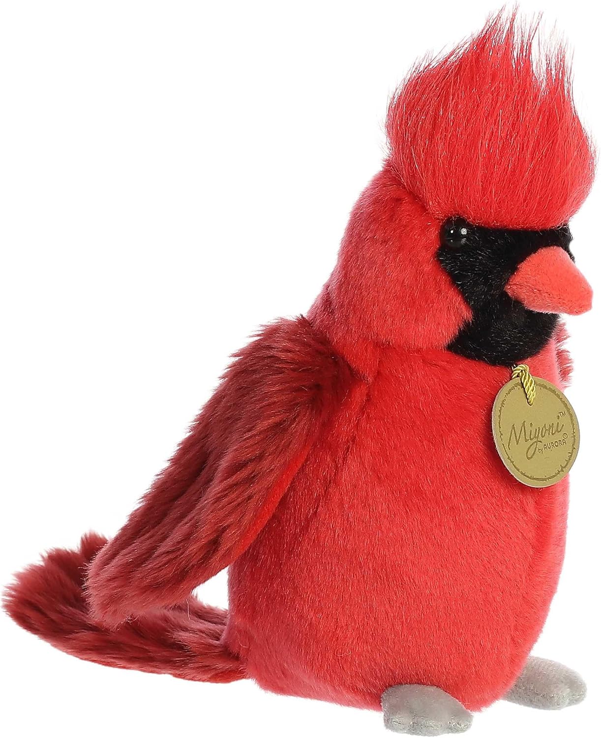 Aurora® Realistic Miyoni® Cardinal Stuffed Animal - Lifelike Details Make a Cherished Companion - Perfect for Decorating Bedrooms or Classrooms - Red 8 Inches