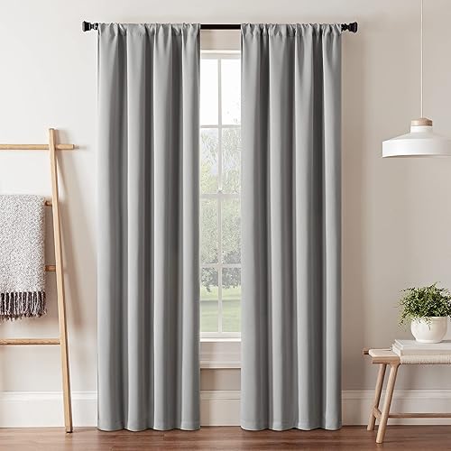 ECLIPSE Blackout Curtains for Bedroom-Darrell 37" x 84" Insulated Darkening