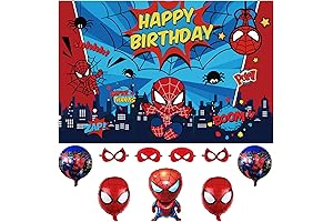 Spider Mans Birthday Backdrop Decorations for Kids