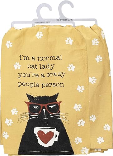 Miniatura 10 de Primitives by Kathy Toalla de cocina rústica, 28 x 28 pulgadas, I'll Be Watching You, algodón