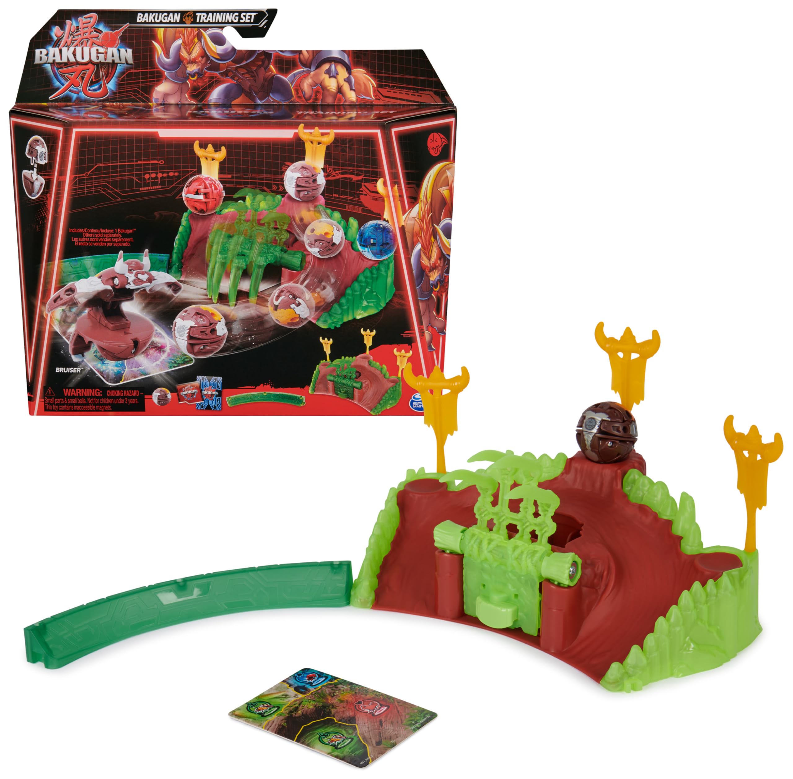 【すぐ遊べる】BAKUGAN プレイセット バッグ付き BAKUGAN Training Set with Bruiser, Mammal Clan Themed