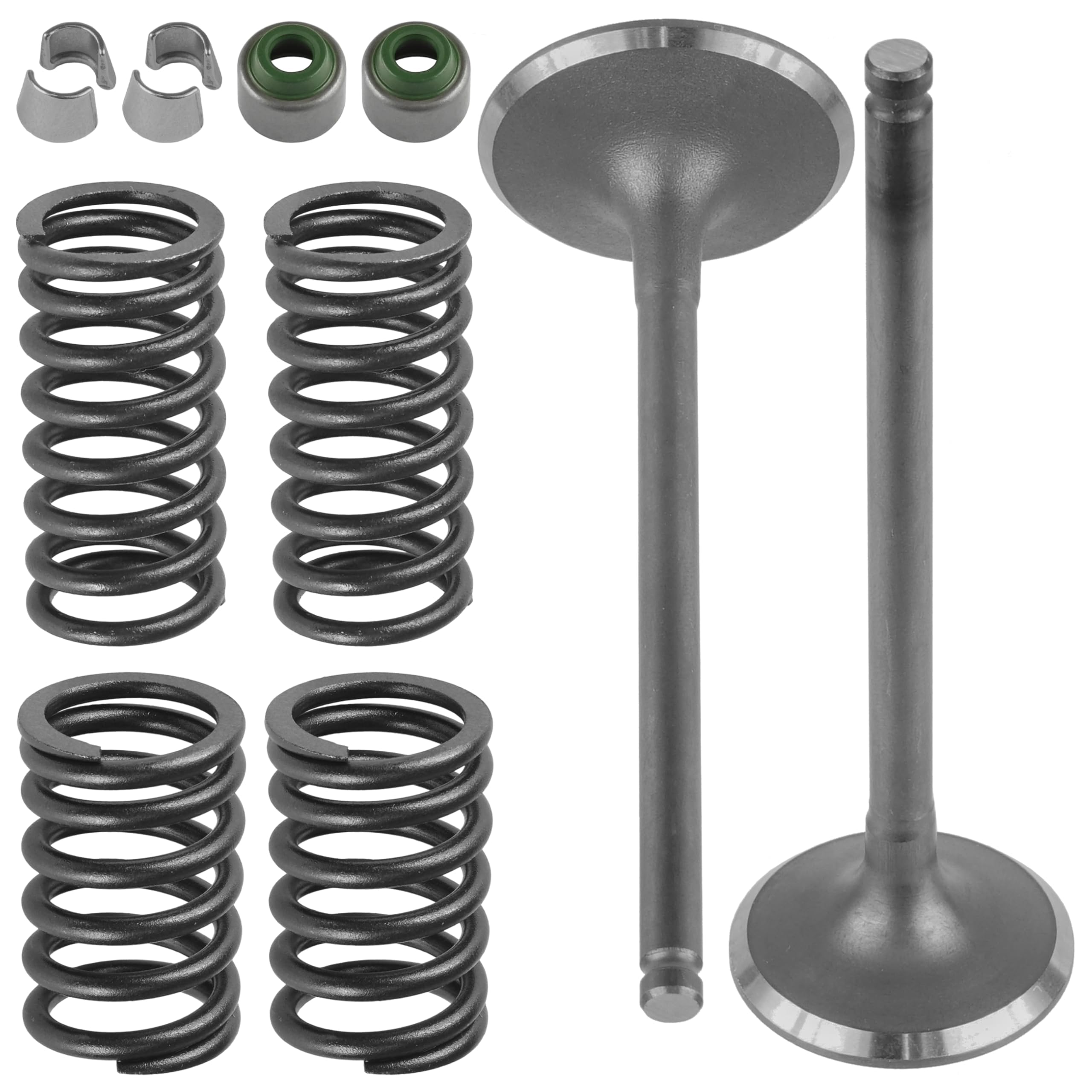 Caltric Intake and Exhaust Valve Kit Compatibloe with Honda Rancher 420 TRX420 2x4 4x4 2007-2008