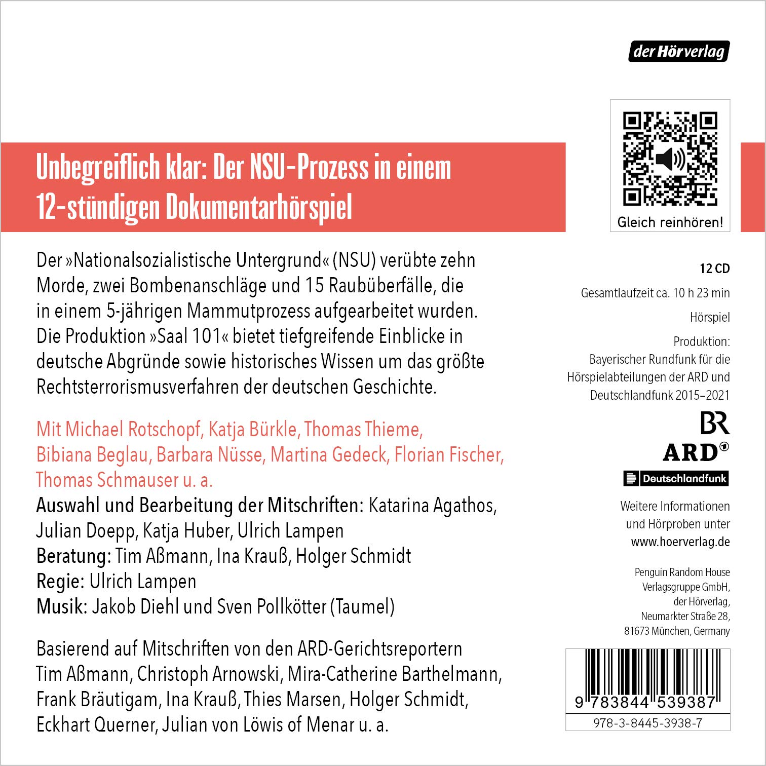 Saal 101: Dokumentarhörspiel zum NSU-Prozess