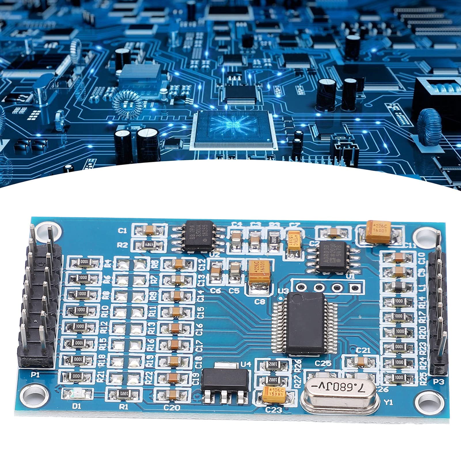 Modulo Convertitore ADC Analogico-digitale a 24 Bit a 8Canali, Scheda di Sviluppo Convertitore ADC ad Alta Precisione ADS1256 30ksps Velocità di Uscita Dati