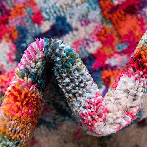 Miniatura 5 de Unique Loom Chromatic Collection - Alfombra abstracta moderna, colorida y vibrante para cualquier decoración del hogar, 3 pies 3 pulgadas x 5 pies 3