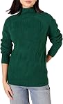 Amazon Essentials Womens Soft Touch Funnel Neck Cable Sweater