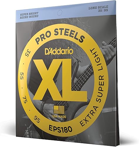 Miniatura 25 de D'Addario XL ProSteels - Cuerdas para bajo - EPS160 - Escala larga - Mediano, 50-105