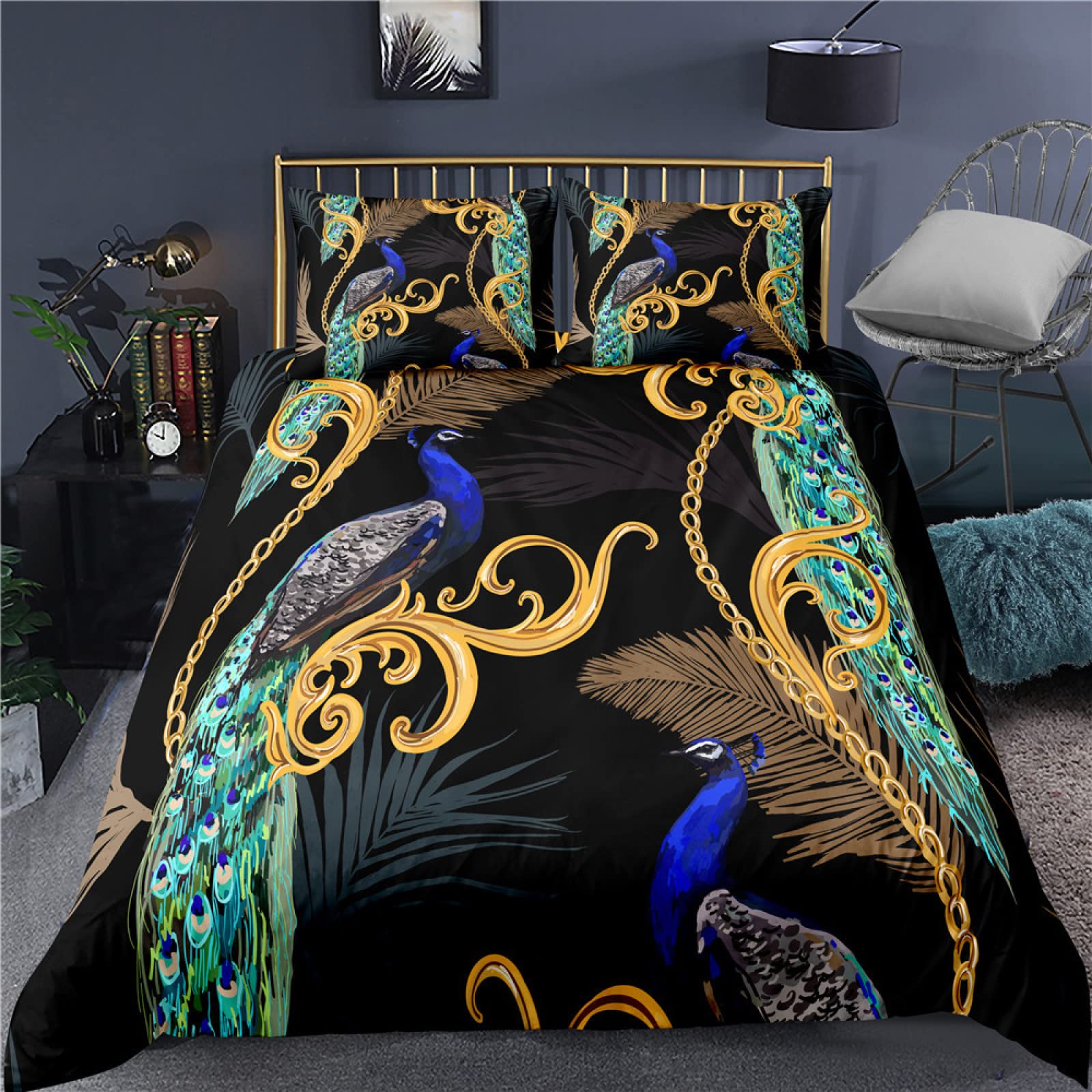 Parure de lit 90x190 enfant microfibre avec housse de couette imprimée et taie
