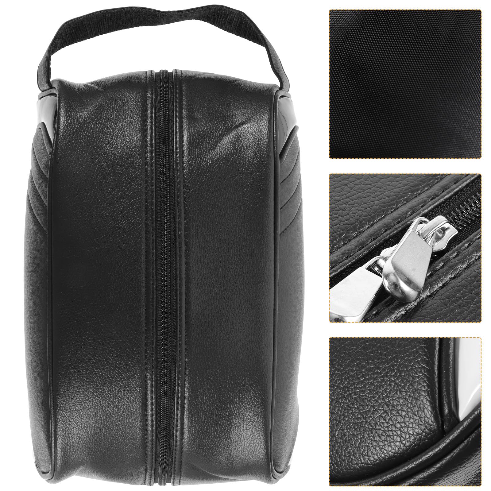 Golfschuhtasche aus PU mit Reißverschluss Kompakte Organizer Tasche für Outdoor und Reisen Herren