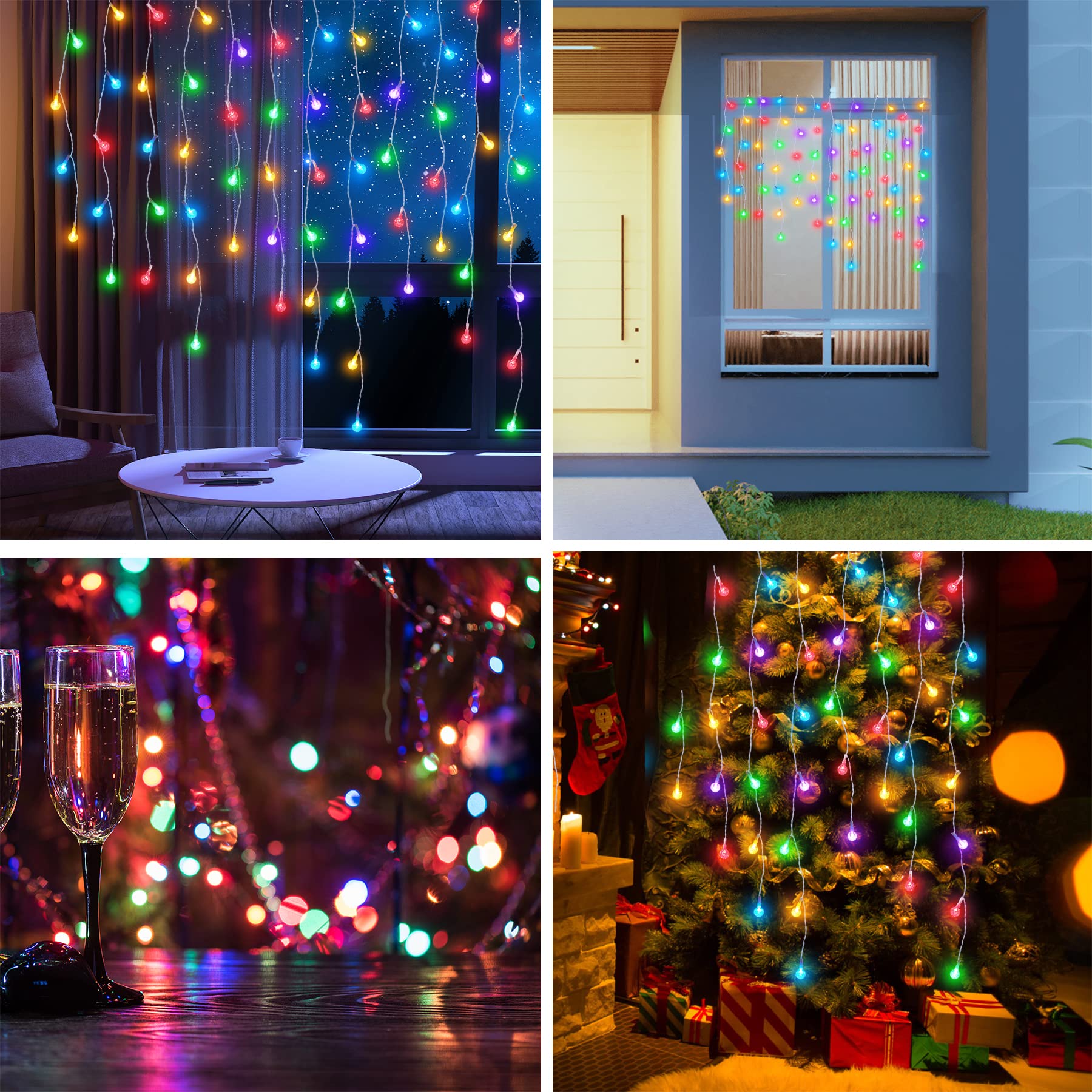 Rideau lumineux LED RVB