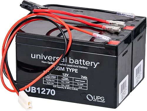 Miniatura 7 de AlveyTech Paquete de baterías de 24 voltios para Pulse ATV Quad Ride-On modelo 166101 (solo versión negra y roja) (9 Ah, con arnés)  Juego de 2