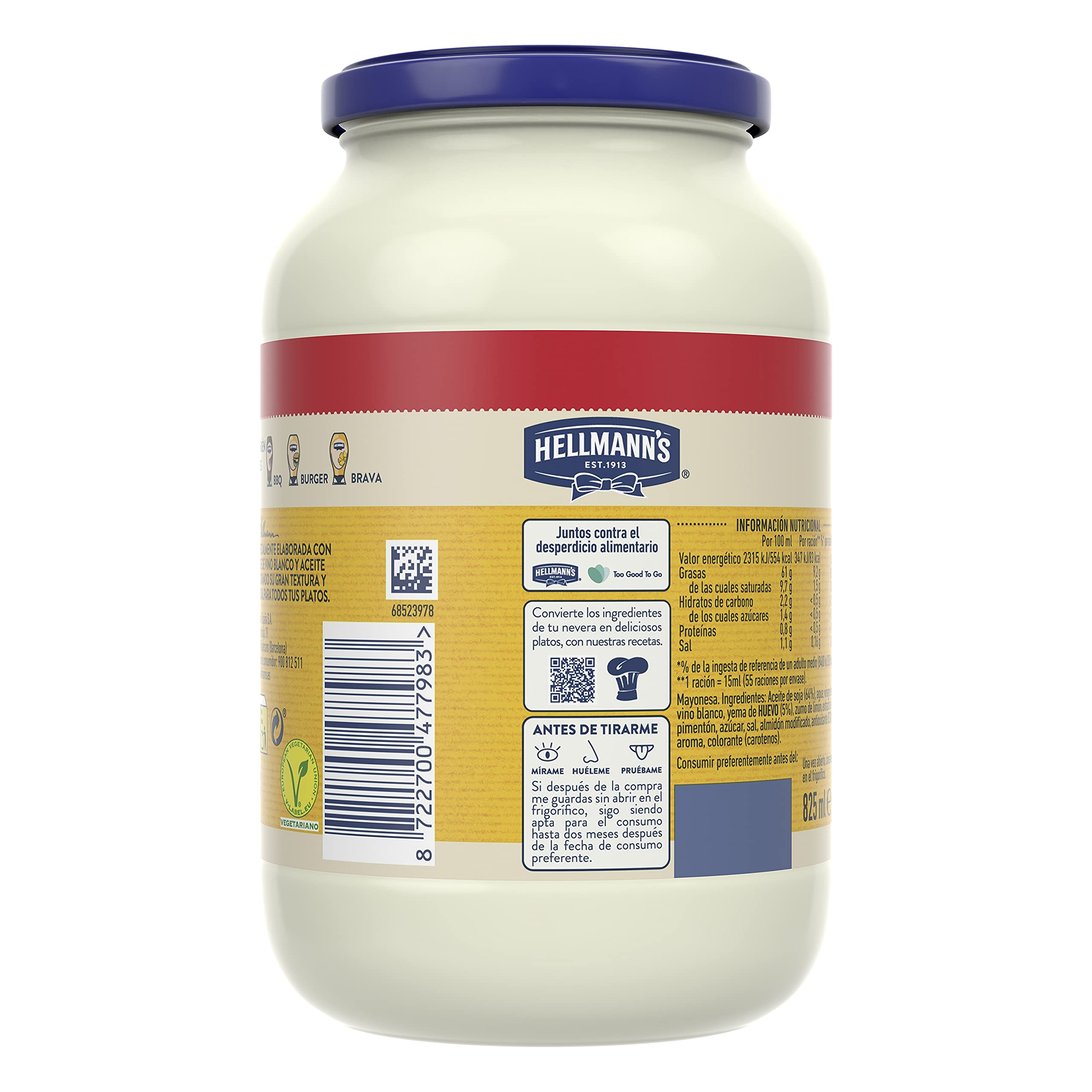Hellmann's Gran Mayonesa Tarro 825ml - Pack de 2 — view 3