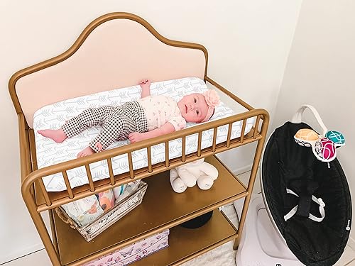 Miniatura 5 de Funda para cambiador Paquete de 4 fundas para cambiador de bebé de primera calidad Funda para cambiador de niño o niña Jersey puro lavable a