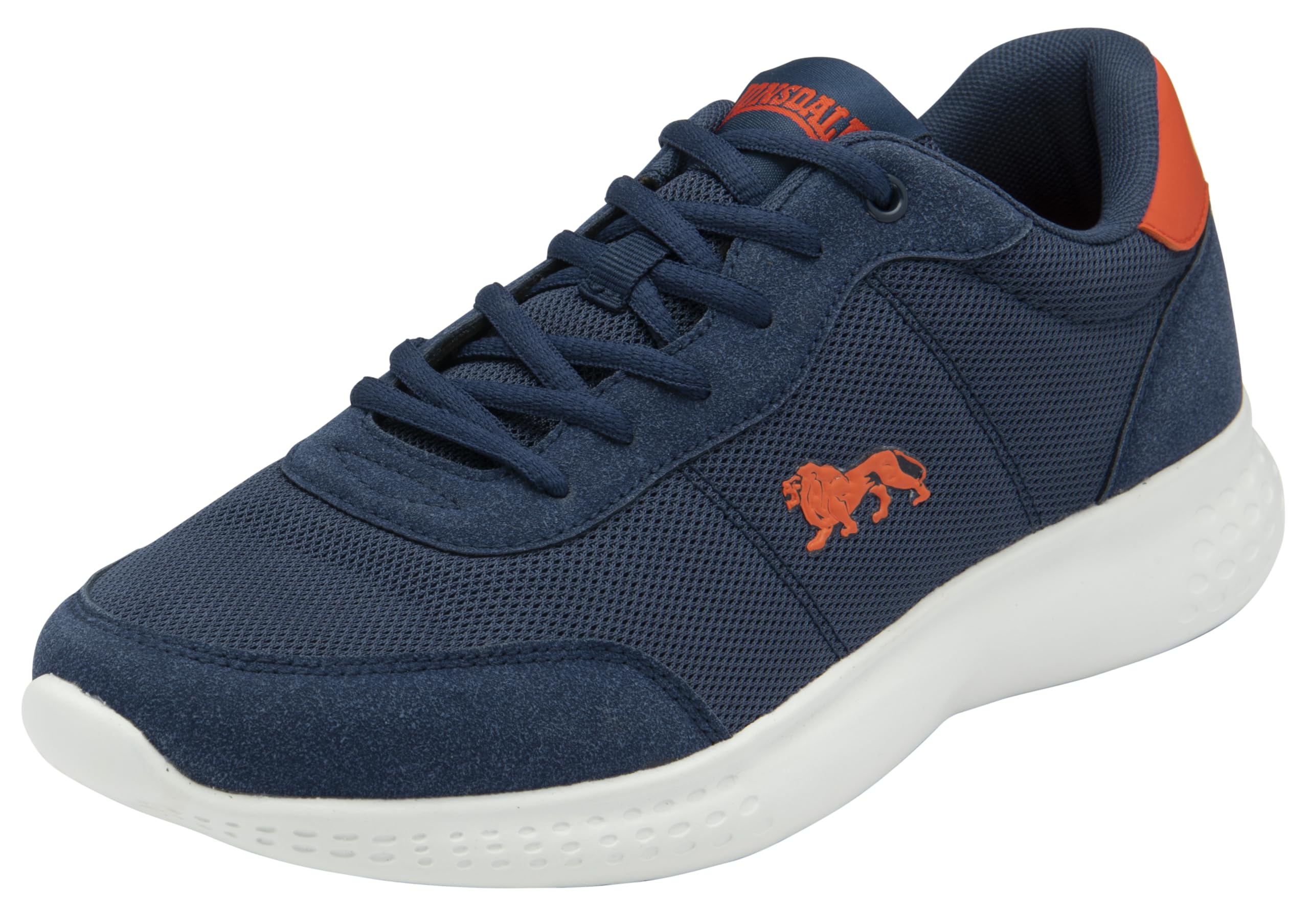 Lonsdale Men's Kinross Road Running Shoe, Navy/Orange, 9 UK