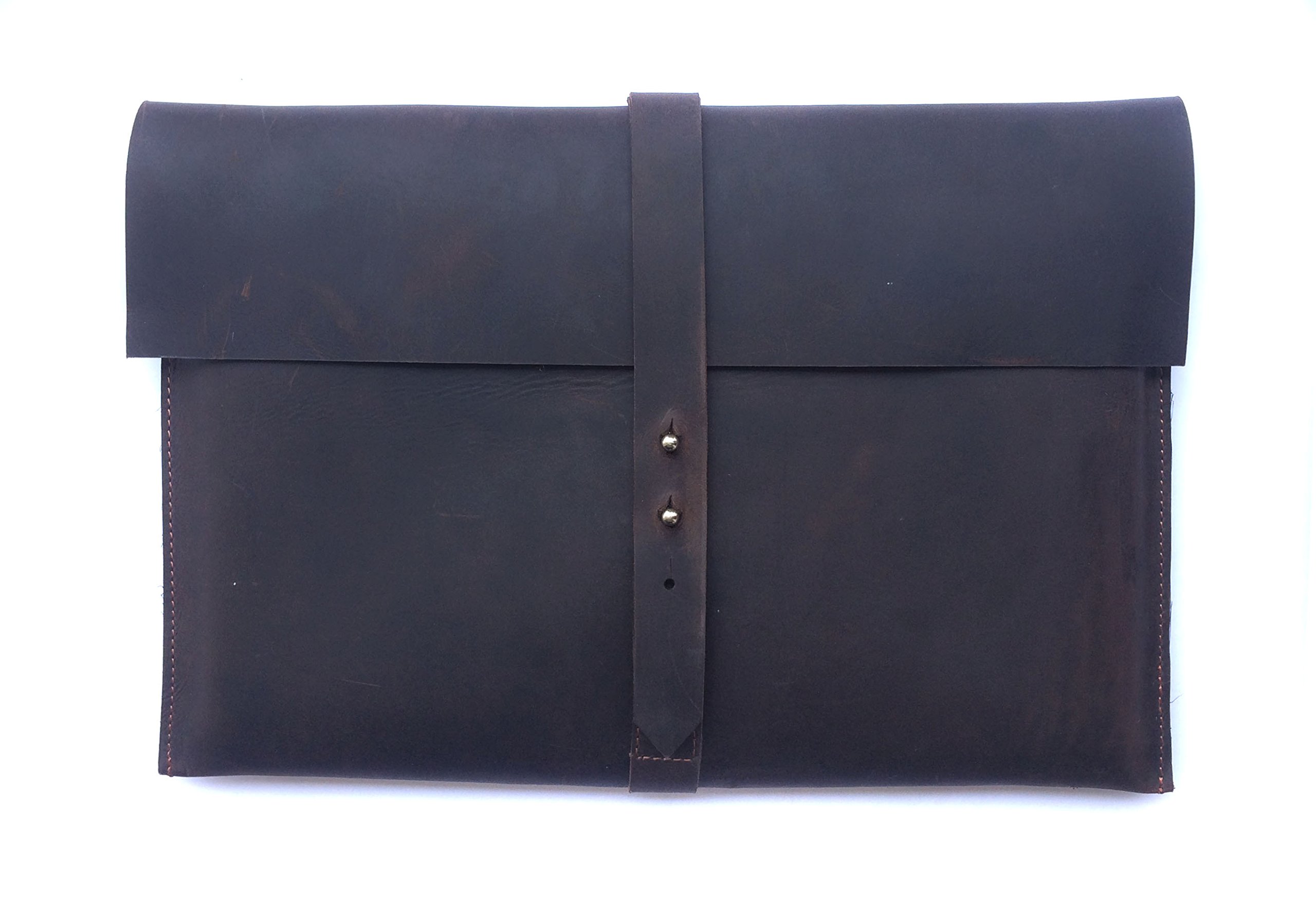 Chalk Factory Genuine Leather Sleeve/Cover/Case for Azom Exigo 15.6-inch Laptop #CYMULTI, Antique