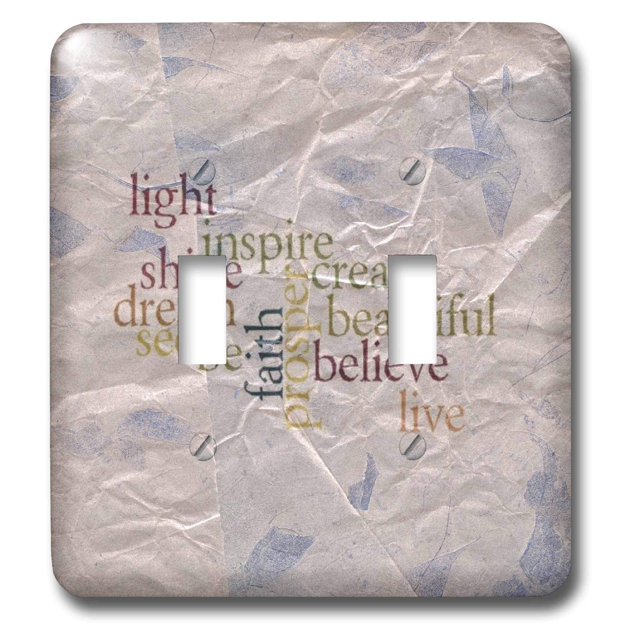 Interruptor de palanca doble de alta calidad con diseño Inspire Faith Words