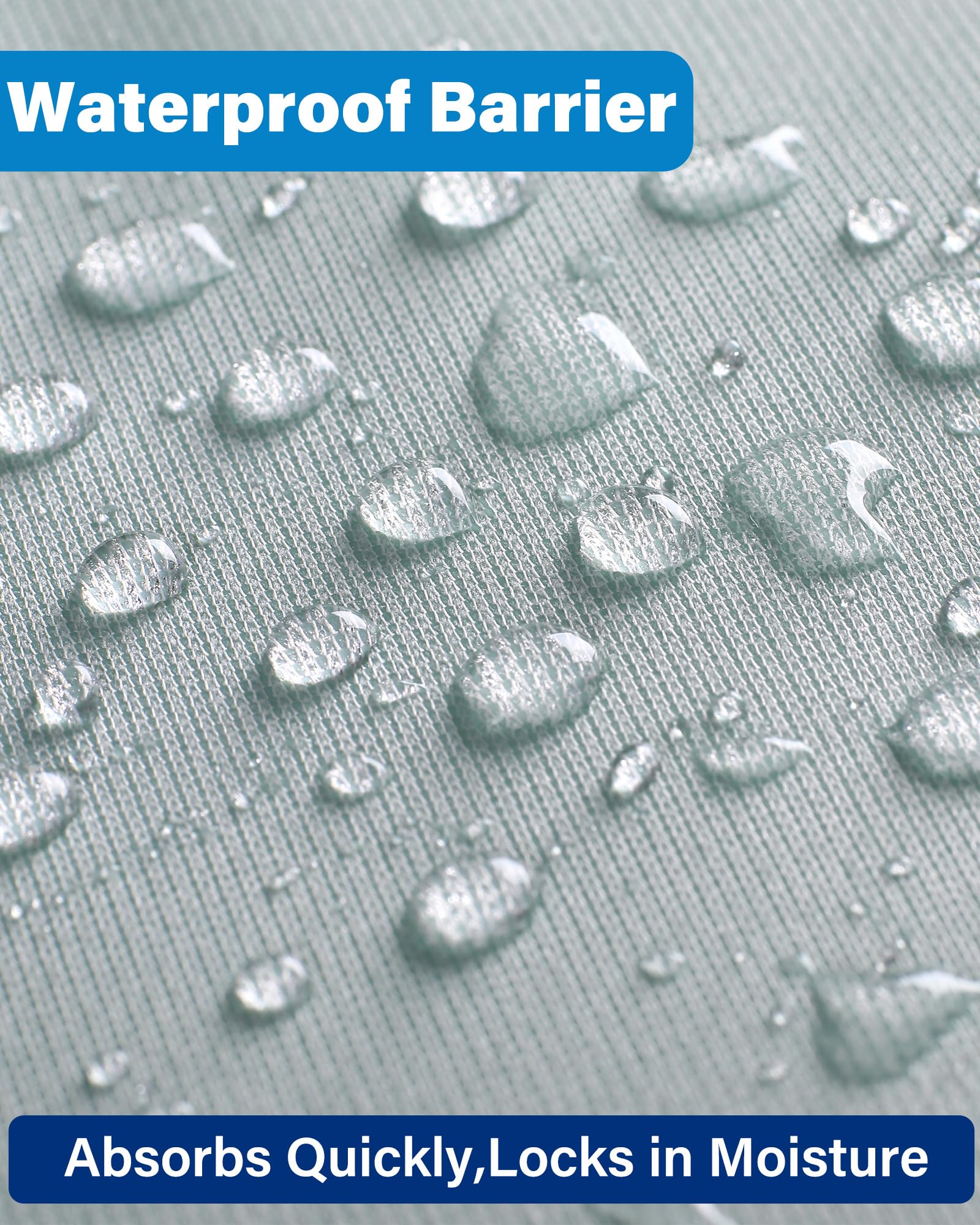 Sábana Protectora de Almohadilla para incontinencia de Cama - Sábana para mojar la Cama Lavable a Prueba de Agua Absorbente Soaker Underpad Sofá Cama Individual Doble (86 * 92 cm (3 Piezas))