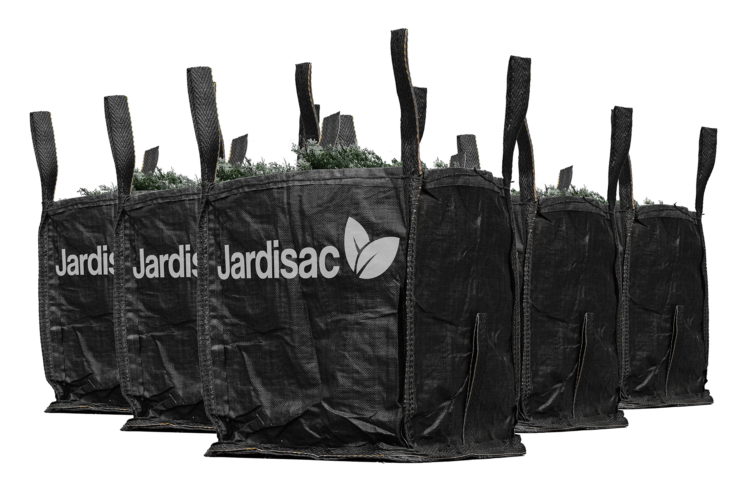 Sac de Jardin Professionnel - Ultra résistant & réutilisable - Grande capacité 150L - Lot de 5