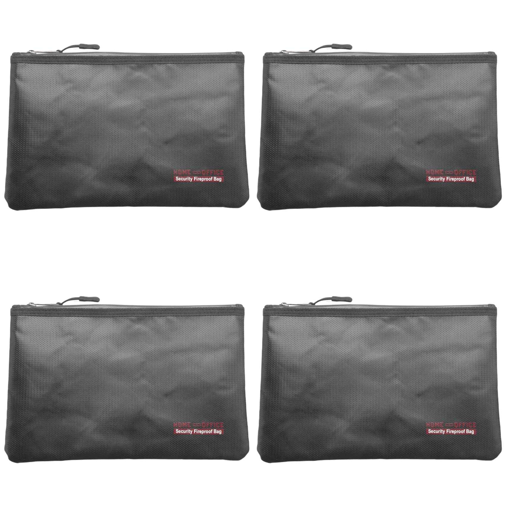 Bolsa de dinero ignífuga 4X impermeable y portátil para documentos 8