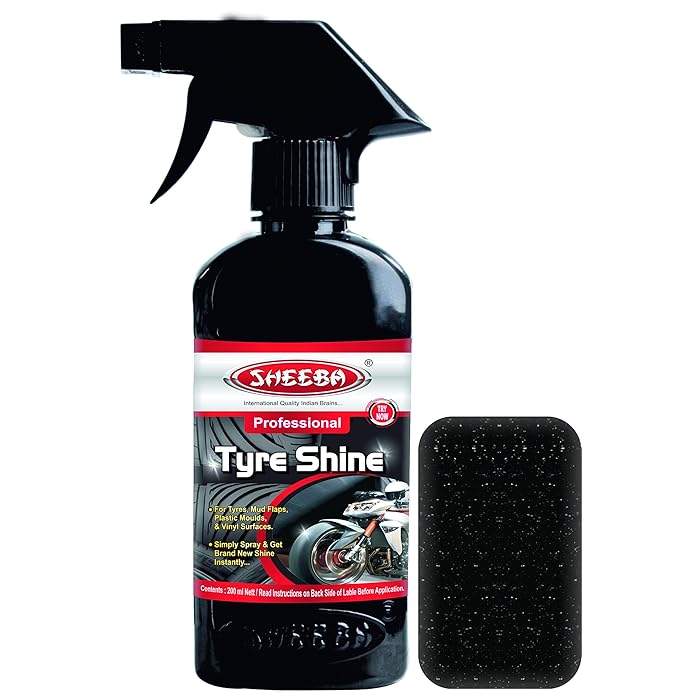 Buy SHEEBA Bike Tyre Shine Best Liquid Spray Polish (200 ml) for Bike Scooter Scooty Also (MRPF
