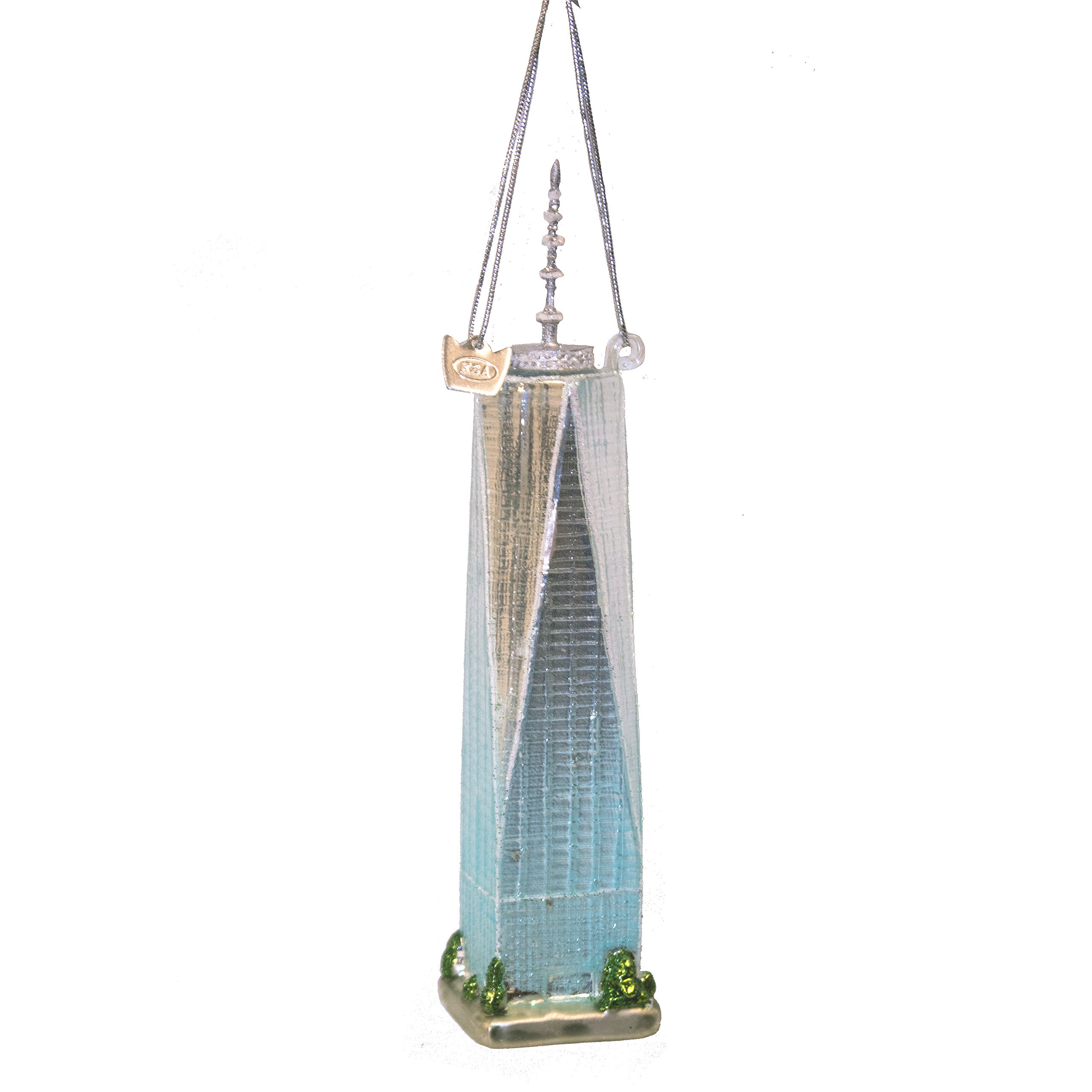 Amazon.com: Kurt Adler 6.5-Inch Noble Gems One World Trade