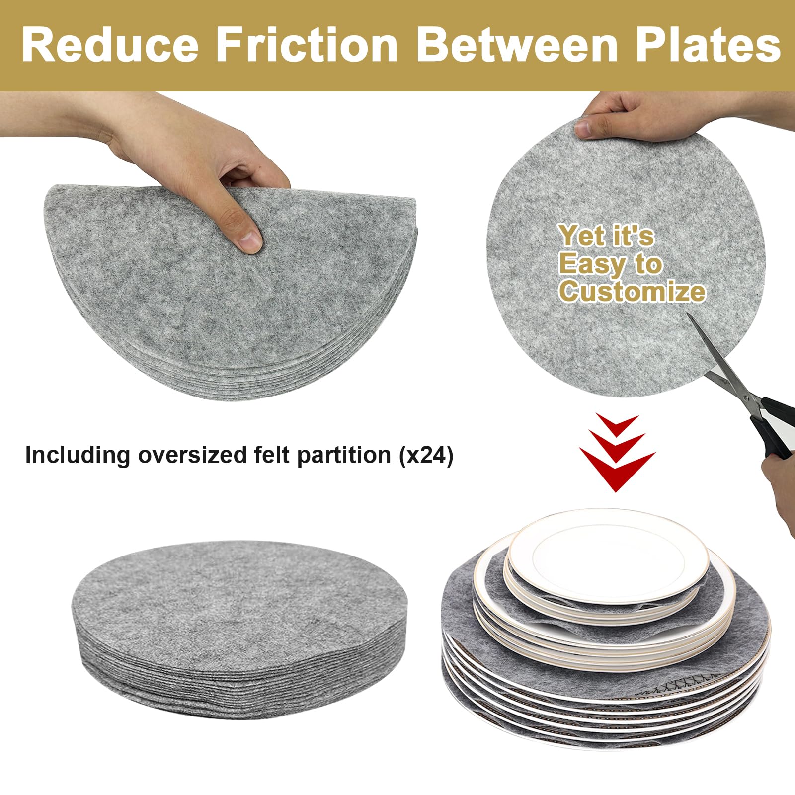 Plate Storage Protection Snapklik.com : Homyfort China Plate Storage Containers, Dish Storage ...