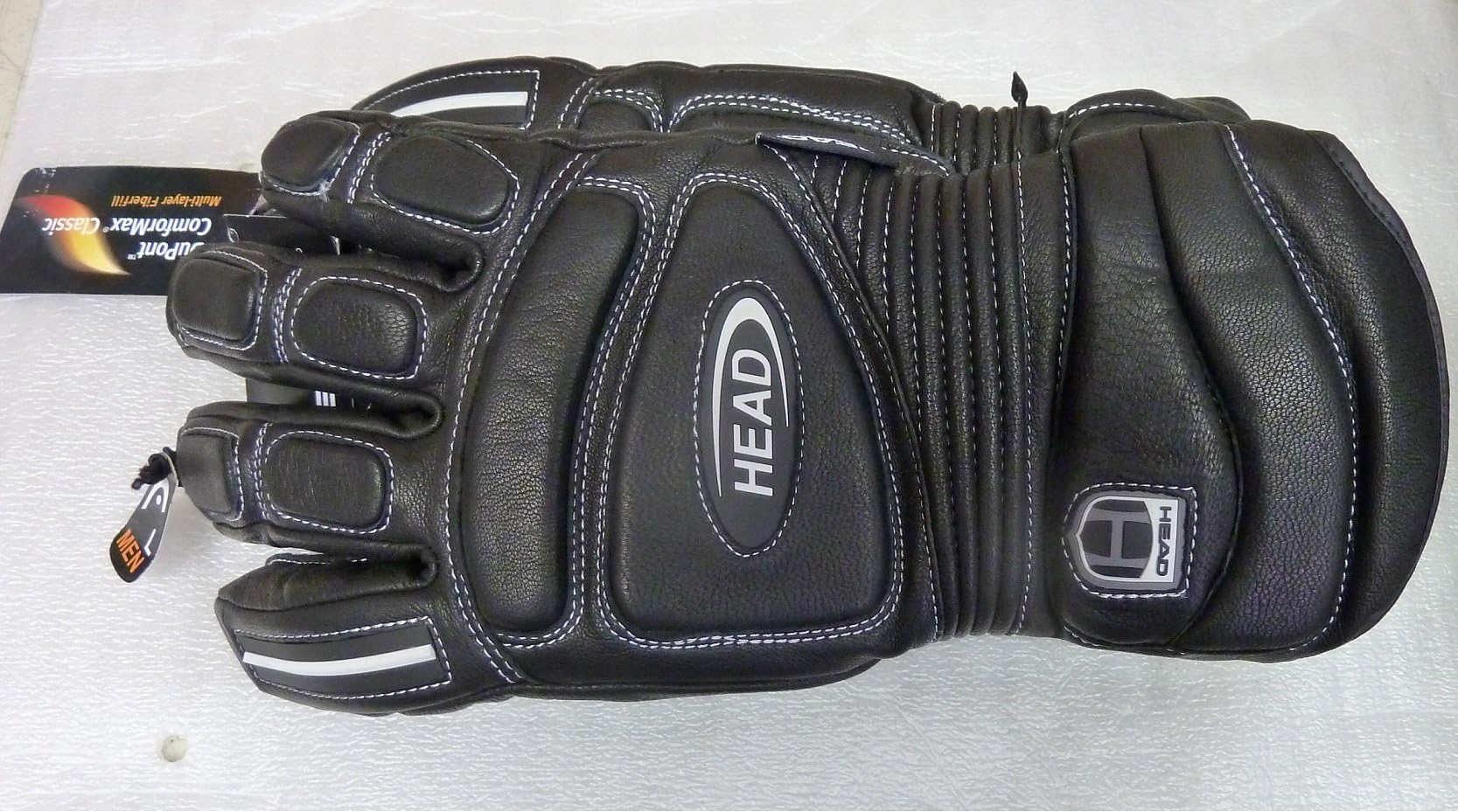 Head Men leather race black gloves DuPont ComforMax Classic (Small)