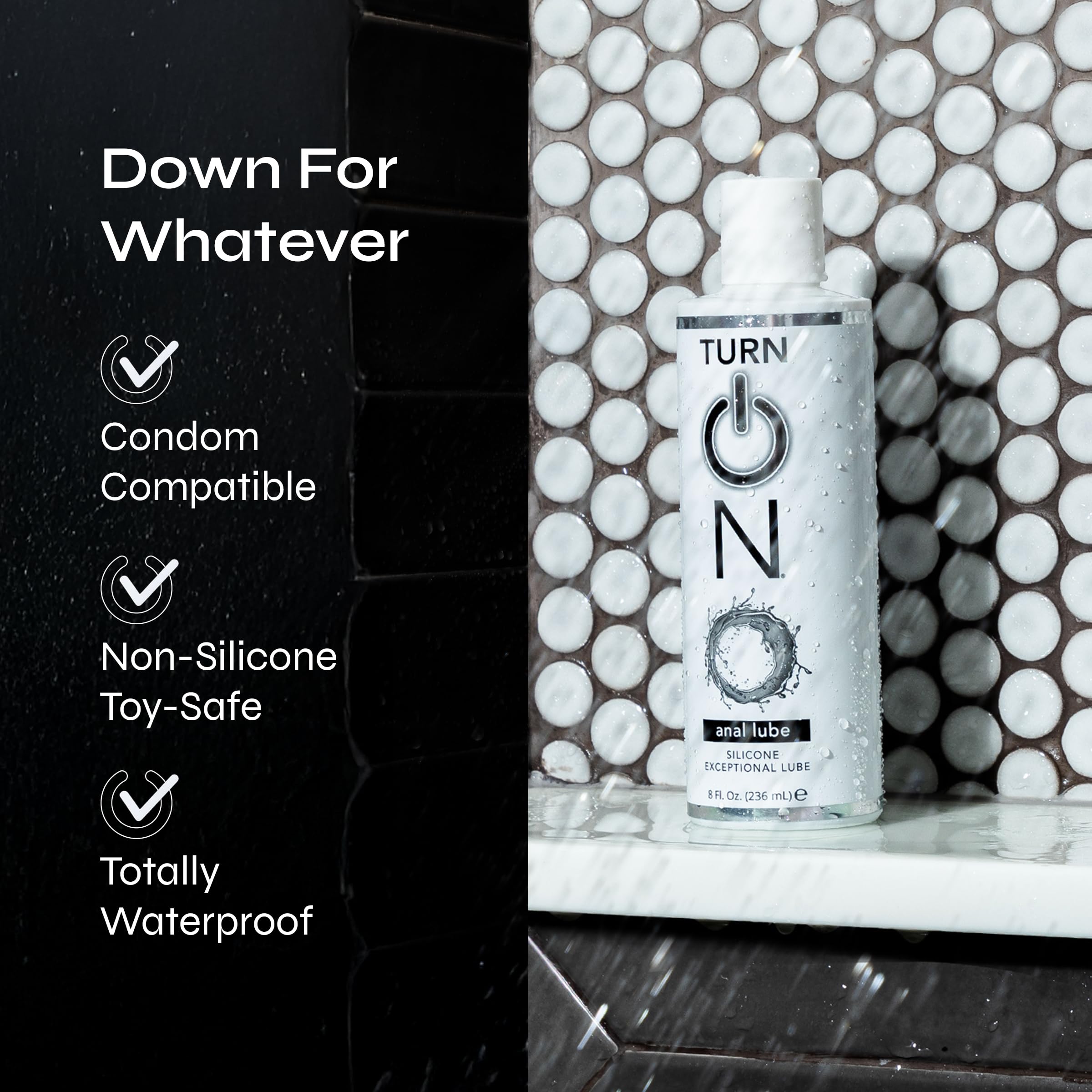 Amazon.com: Turn On Silicone-Based Anal Personal Lubricant | Long-Lasting  Glide for Backdoor Comfort, Condom Safe Lube for Men, Women & Couples, 8 fl  oz : Health & Household