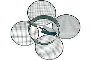 3 6 9 12mm Interchangeable Mesh Soil Garden Sieve/Riddle