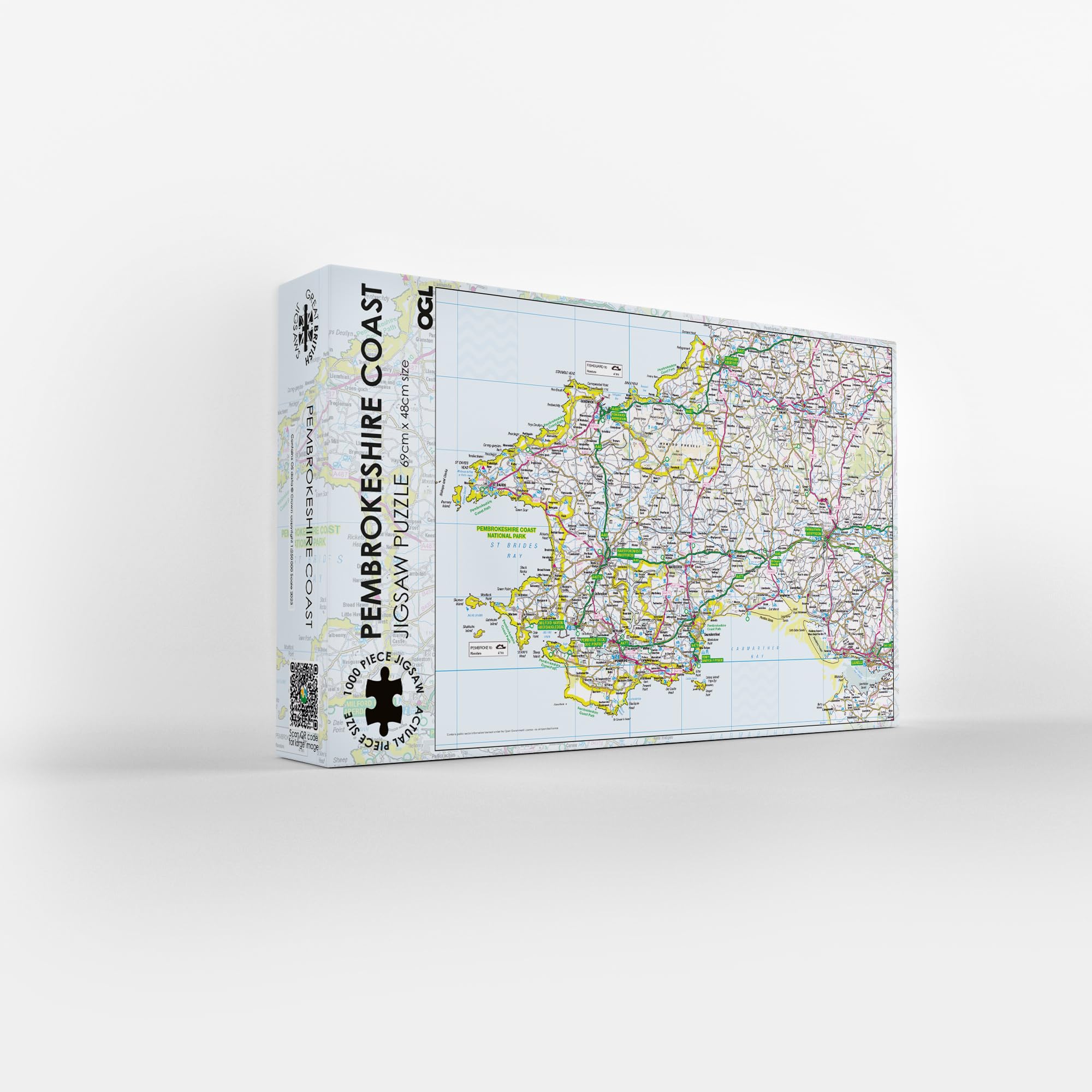 Pieceful Maps Jigsaw Puzzle, Pembrokeshire Coast